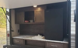 Exterior rental RV mini kitchen