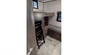 Interior rental RV bunk beds #1