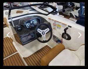 Interior view on a Bayliner console