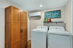 Laundry room within a vacation rental home